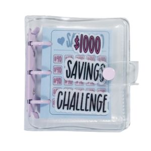 MMLUCK พีวีซีพีวีซี เครื่องผูกช่วยประหยัดเงิน $150/300/500/1000 มินิมินิ หนังสือความท้าทายส่วนลด คริสมาสต์ ป้องกันการฉีกขาด แฟ้มงบประมาณขนาดเล็ก เด็กๆเด็กๆ