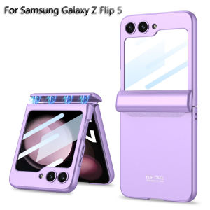 Shockproof Case For Samsung Galaxy Z Flip 7 Flip 6 Flip 5 Hinge Protective Cover Screen Glass Film