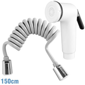 Homeneeds Bidet Spray Dan Selang Kamar Mandi Warna Putih 1 Set 1/2 Inch  FXQ-9+G-35+G-56+G-57