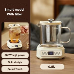 Multifunction Electric Preserving Health Kettle Tea Pot Glass Hot Water Heating Boiler Health Cup Thermal Flower Teapot Filter