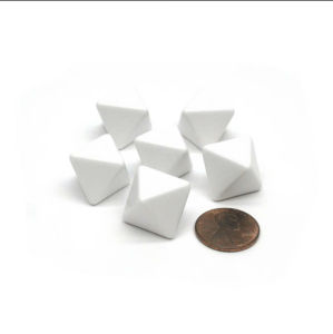 Xí Ngầu Trơn 8 Mặt - Kích Thước 16 cm - Bộ 5 Viên