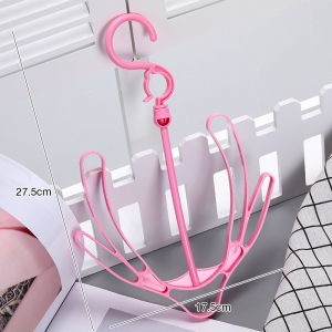 ไม้แขวนตากรองเท้าหมุนได้ 360° ที่ โดยพลการ พร้อมตะขอ ไม้ตากรองเท้า ไม้ห้อยรองเท้า