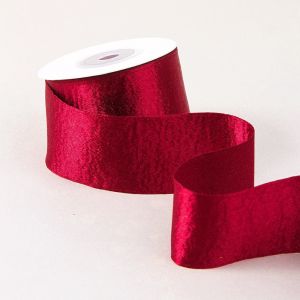 SHIRUI Metallic Luster Velvet Ribbon Single Sided 2.5cm 10 Yards Organza Ribbon Handmade Material Gloss Glitter Silk Ribbon Gift Box Packaging