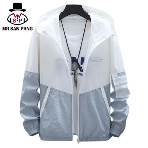 MSP Men Coat Sun Protection Summer Skin Windbreaker Thin Section Quick-Drying Splicing Clothing