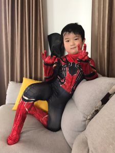 ชูฮาโลวีน Spider-Man ชุดคอสเพลย์ บทบาท Peter Parker Zantai ชุดเด็ก