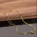 Hot Selling Deal Gold 916 Original Malaysia Ready Stock Original 916 Gold Chain Necklace for Women Rantai Leher Emas Sterling Authentic Japanese and Korean Style Clavicle Chain Not Fade Birthday Valentine Gift. 