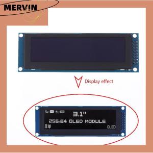 [MERVIN]💖[HOT SALE]🎈🎈 3.12 Inch OLED Display Module SSD1322 256x64 For Arduino STM32 SPI I2C Interface With Pre-soldered Pin Header