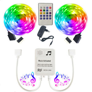 Angelila LED Strip RGB Light for room decoration Sound Sensor Music Sync Control WiFi Lighting 5m 10m 15m 20m fairy lights for bedroom Ceiling