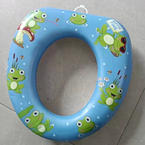 ⚡ขายดี⚡ฝาชักโครกสำหรับเด็ก ฝาชักโครกเสริมด้วยฟองน้ำนุ่ม ช่วยฝึกการขับถ่าย ทำความสะอาดง่ายเเละสามรถพกพาได้สะดวก **รับประกันสินค้า**