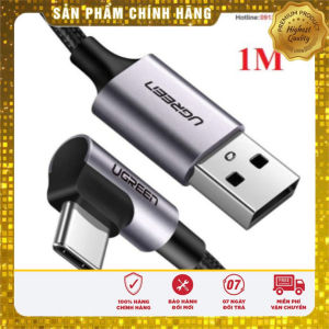 Cáp sạc dữ liệu USB-A to USB Type-C bẻ góc 90 độ dài 1M Ugreen 50941 cao cấp