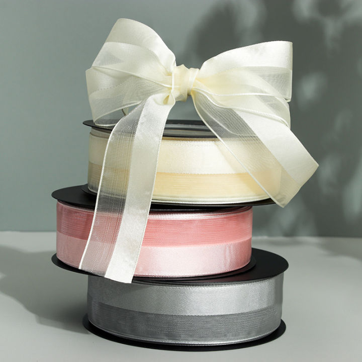 Kozy Ribbons (1 Meter) Korean Hazy Ribbon width 2.5cm 韩版朦胧丝带 Satin Organza Gift ...