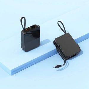 Bộ Cốc Sạc Tích Hợp Sạc Dự Phòng 2in1 Dung Lượng 20000mah Sạc Nhanh 22.5w Nối Sẵn Dây Sạc Nhanh Và Đầu Phích Cắm Điện