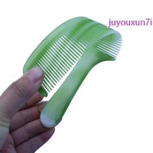 juyouxun7i ชุดหวีผมสีเขียว10ชิ้นสำหรับผู้หญิงและผู้ชายอุปกรณ์จัดแต่งทรงผมหวีแต่งผมหยาบและละเอียด