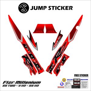 Stiker striping F1ZR millenium - ss two - y110 - s110 grafis variasi 20