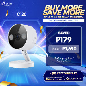 TP-Link Tapo C120 Indoor/Outdoor Wi-Fi Home Security Camera Baby Monitor Camera And Audio CCTV Camera Connect Cellphone Support Up To 512GB SD Card Mini Camera