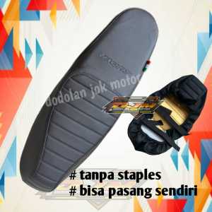 Sarung jok beat all type model caferacer bisa langsung pasang tanpa staples bahan zeus