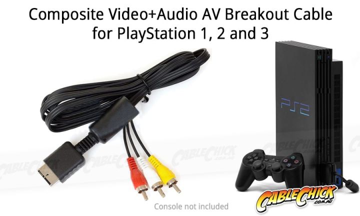 Cable Rca Audio Y Video Playstation Ps1 Ps2 Ps3 Sony Av 3