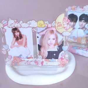 FLYING INS Photocard Frame Spin Cat Photo Protection Decoration Crafts Card Sleeve For Fans