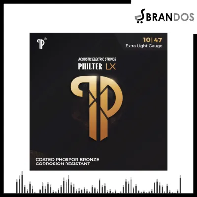 Senar Gitar Akustik Elektrik (010-047) Philter LX-10 Guitar Strings