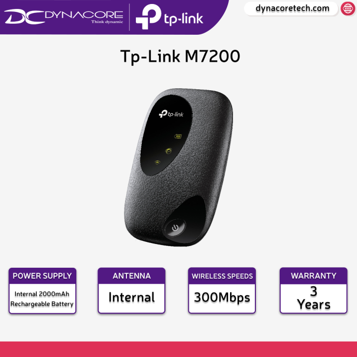 TP-LINK M7200 150 Mbps 3G/4G LTE Mobile Travel WiFi Router/MiFi/Hotspot ...