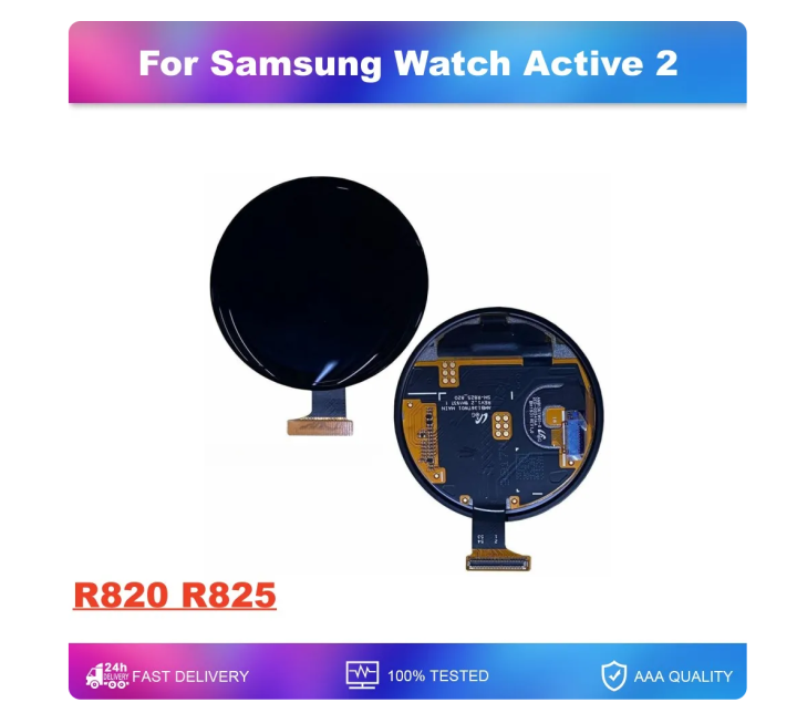 Original AMOLED LCD For Samsung Galaxy Watch Active R820 R825
