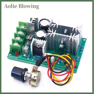 Aolie ตัวควบคุมความเร็วมอเตอร์ PWM DC 10-60V สวิตช์ควบคุมความเร็วมอเตอร์20A