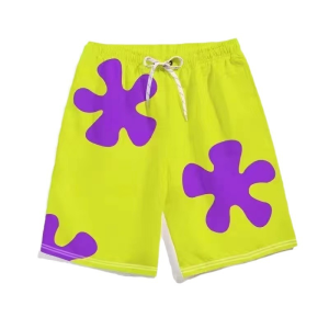 Patricks shorts mens summer loose pajama pants SpongeBob Squarepants casual pants beach vacation pants