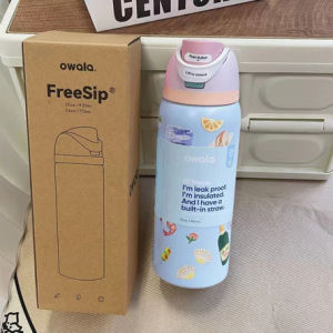 Owala FreeSip 24oz / 32oz Picnic prep Stainless Steel Water Bottle Insulated Leak Proof BPA-Free
