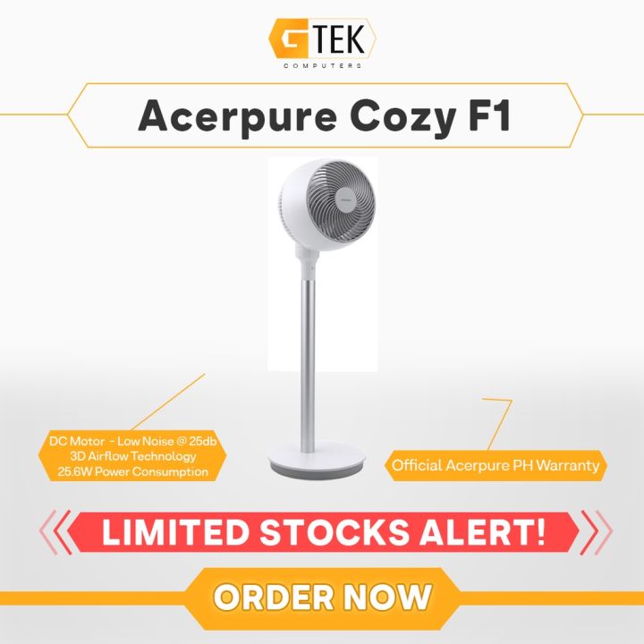 New Acerpure Cozy F1 Air Circulator 3D Airflow Technology DC Motor 25W ...