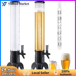 【Vodool】 3L Beer Tower Transparent Drink Dispensers Beer Dispenser for Beer Wine Drinks
