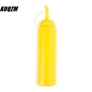 KOQZM Kitchen Plastic Salad Squeeze Bottle 8oz for Sauce Vinegar Oil Ketchup tool