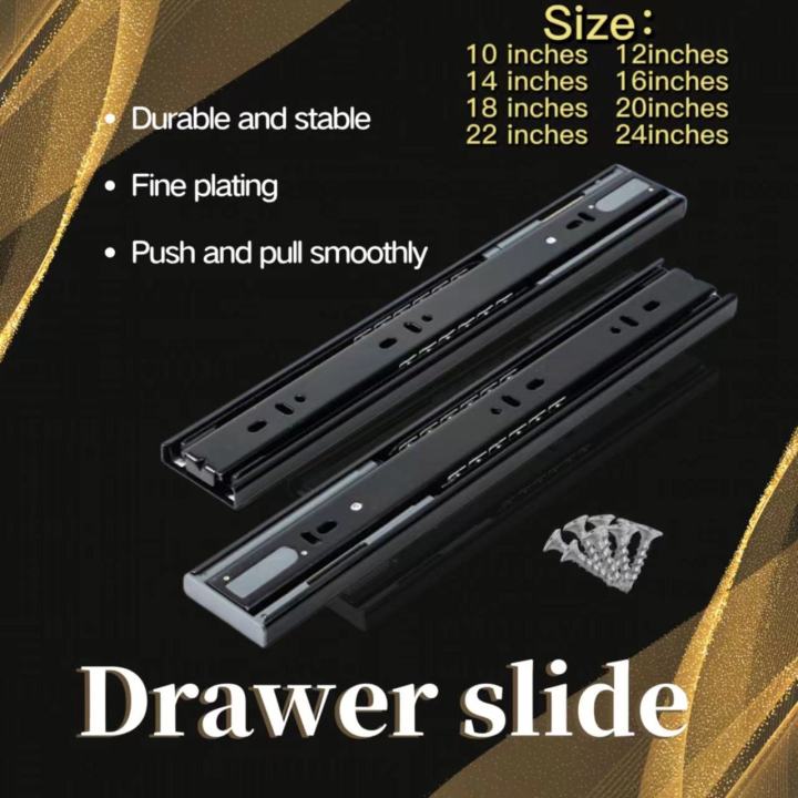 12,14,16,18,20inch Standard or hydraulic soft closure Drawer Slide ...