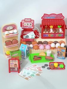 Children‘s Play Home Toys Multifunctional Cash Register Toys for Girls Birthday Gifts