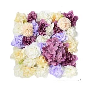 Reusable Artificial Floral Backdrop Wall Panel Silk Roses Flower For Photography Studio And Ceremony Decoration