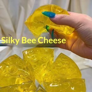 PaulWeekend Smooth Honey Cheese Squishy Toy for Stress Relief and Sensory Play - Fun Gift for Kids