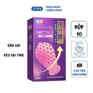 Bao cao su gai Juncai Langyatao nhiều gân gai kéo dài thời gian Hộp 10 bcs