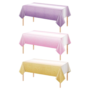 Tablecloth Gradient Colored Banquets Cloth Table Slipcover For Event Spans 54x108Inches Standard Tables