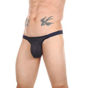 ชุดชั้นในชาย T-Back กางเกงเซ็กซี่ Breathable ชุดชั้นในเร้าอารมณ์ Tangas กางเกงเครื่องแต่งกายชาย Micro บิกินี่กางเกง