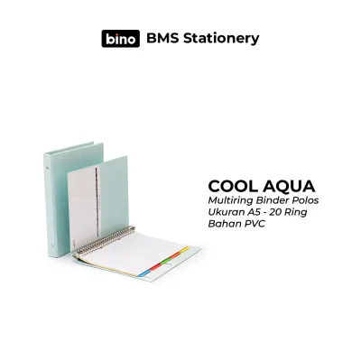 [BMS Stationery] Bantex Multiring Binder Polos | Ukuran A5 | 20 Ring | 1324