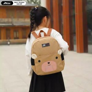 Balo Trẻ Em Siêu Nhẹ TNBags TN.B.3022 Màu Nâu Chống Nước Hình Gấu Ngộ Nghĩnh Dễ Thương Đi Học Tiện Dụng!