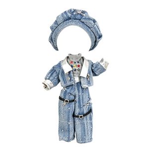 NOBLELUX 8 Points BJD Doll Clothes 11-17cm Plush Material Doll Clothes Set Dress Up Set 12 Points OB11 Doll Clothes Doll Dress Up