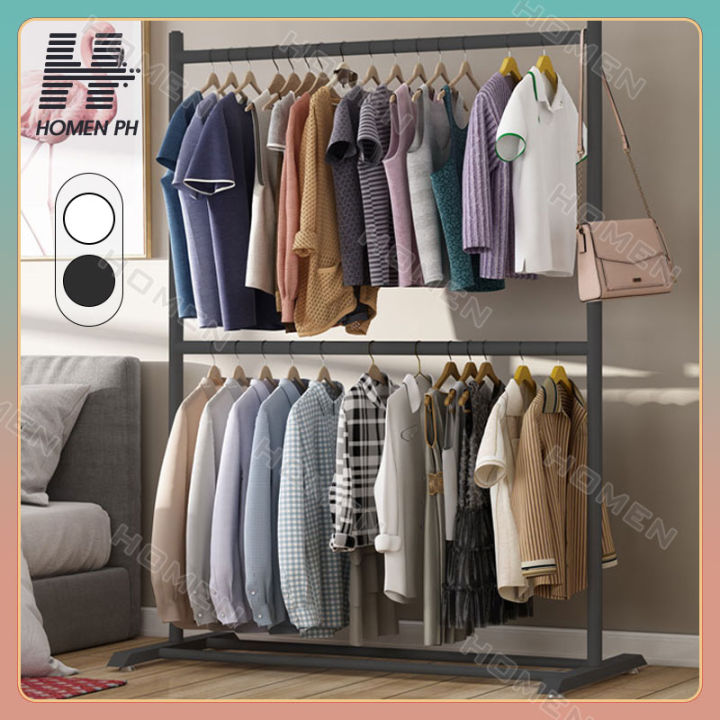 Double Layer Double Rod 60/100/120/150CM Clothes Rack Hanging Rack