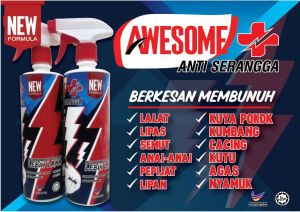 Racun Organik Anti Serangga: New Awesome Plus Pro Spray Bottle