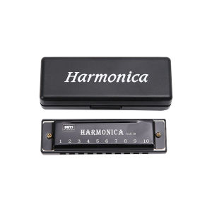 ‌ฮาร์โมนิก้าเล่นเพลงสากล! คีย์C 10ช่อง ดีไซน์โค้งมนพกพาง่าย+แผ่นปิดกันฝุ่น ฝึกเร็วใน7วัน