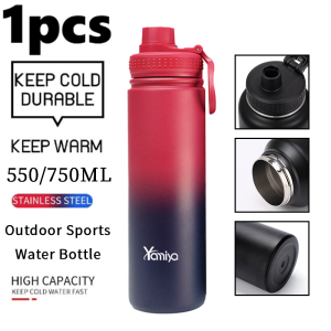OMOTON Insulated Stainless Tumbler Hot And Cold Vacuum Steel Water Bottle Flask Tumbler with Spout Lid