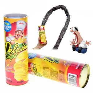 【COD】Potato Chip Snake In A Can Gift Prank Funny Scary Shock Halloween Gift