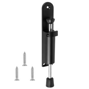 KIPRUN Kickdown Door Stop Stainless Steel Telescopic Door Stopper Silver Spring Loaded Step-On Door Holder Door Stops Adjustable Heavy Duty Door Locks Holder
