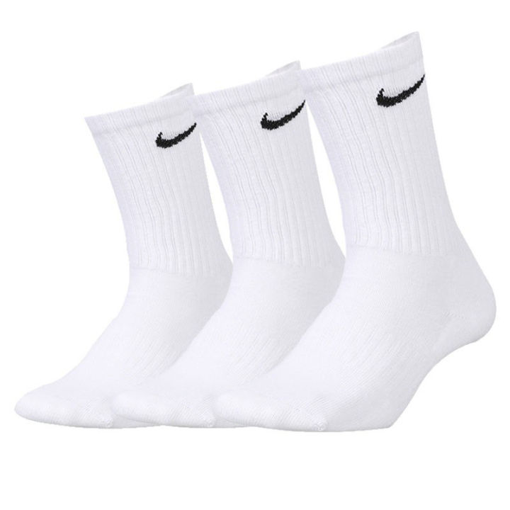 1Pair Mid Cut Black/White Basketball Socks For Men | Lazada PH