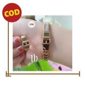 Perhiasan Set Titanium Anti Karat STG36 Fashion Wanita