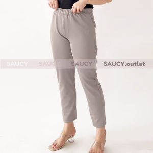 Celana jumbo big size scuba xxxl wanita pinggang karet